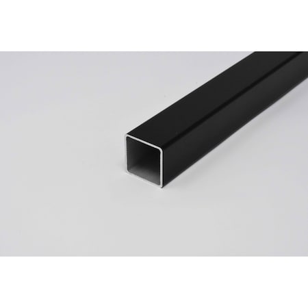 Eztube Standard Square Extrusion  Black, 94in L x 1in W x 1in H, QR Both Ends 100-100-94 BK QR